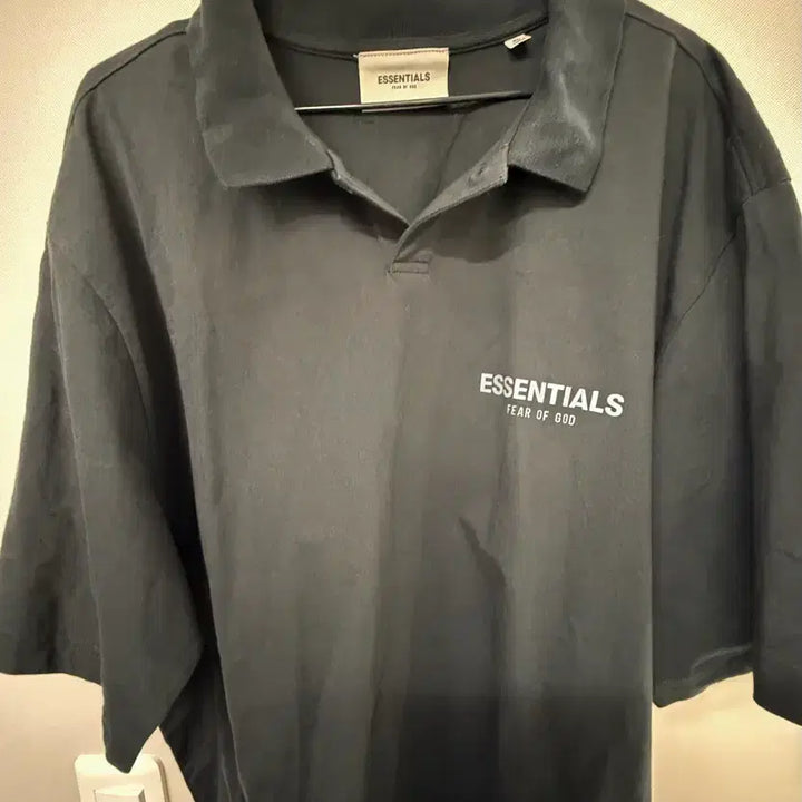 [SOLD OUT] [XL] 에센셜 블랙 반팔티 피어오브갓