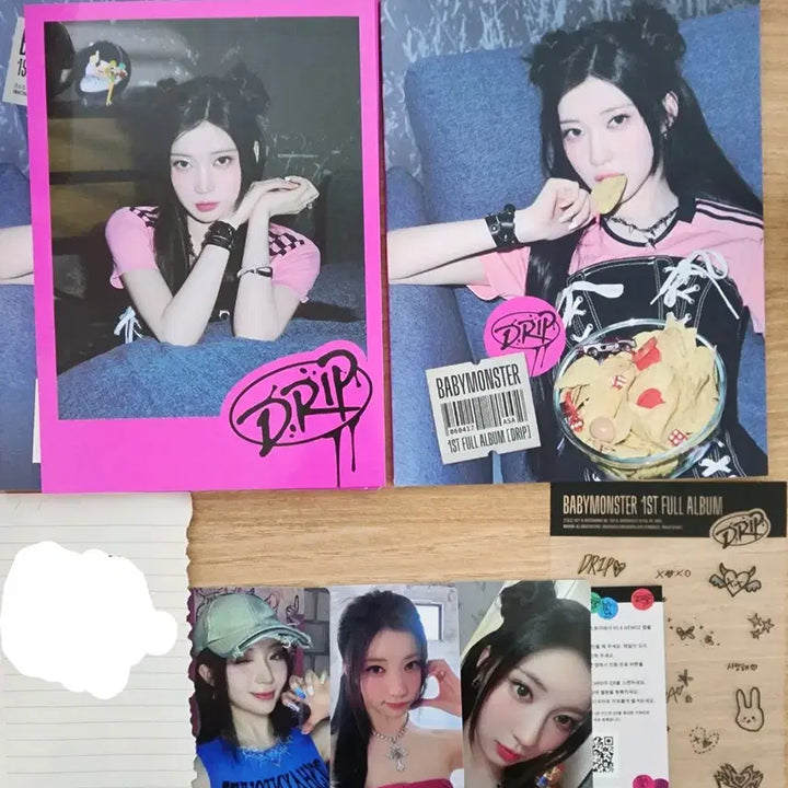 [SOLD OUT] 베이비몬스터 아사 DRIP 태그 개봉 앨범 풀구성