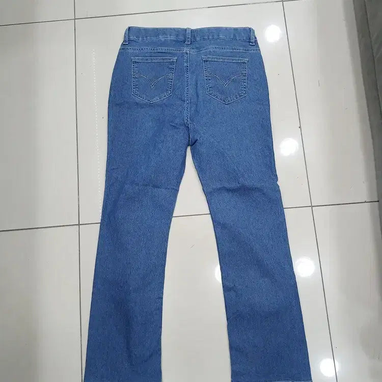 [BUNJANG] CLARO Slim Bootcut Jeans / CLARO 66 허리밴딩 슬림 부츠컷 청바지 중고 허리38총95밑단19