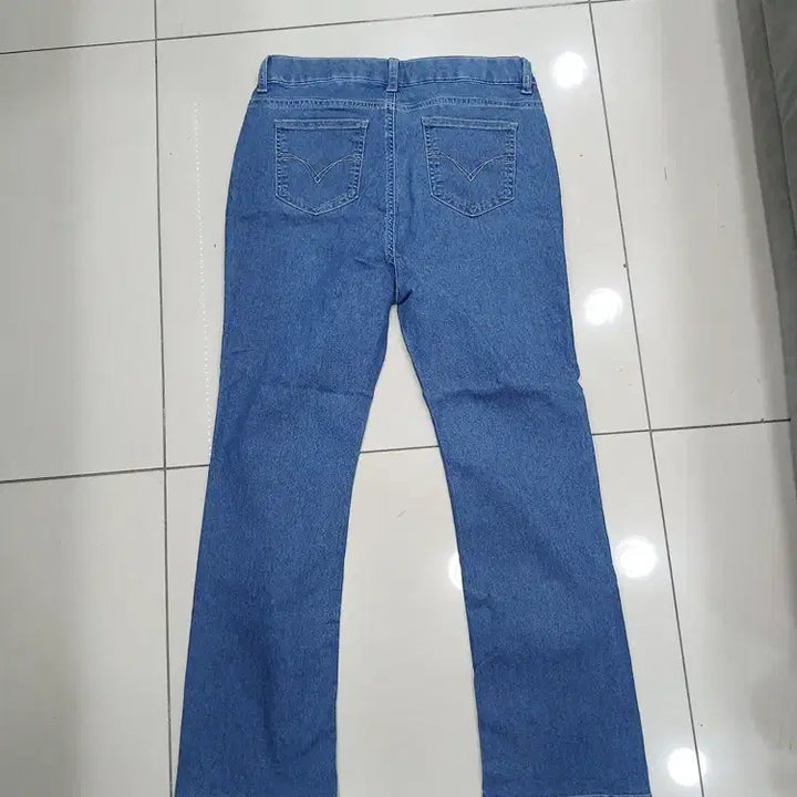 [BUNJANG] CLARO Slim Bootcut Jeans / CLARO 66 허리밴딩 슬림 부츠컷 청바지 중고 허리38총95밑단19