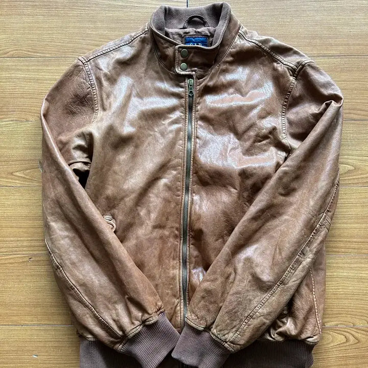 [BUNJANG] Old Navy Leather Baracuta Jacket / 올드 갭 레더 바라쿠타 자켓