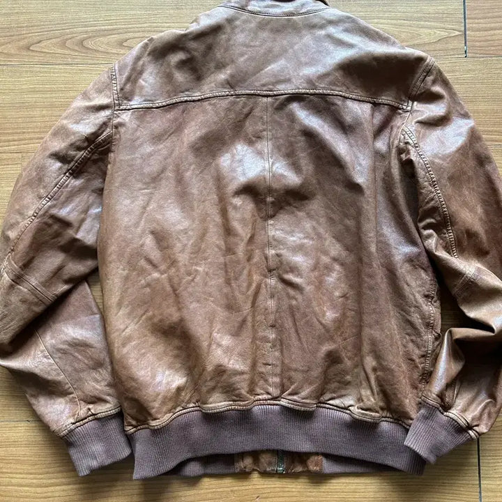[BUNJANG] Old Navy Leather Baracuta Jacket / 올드 갭 레더 바라쿠타 자켓