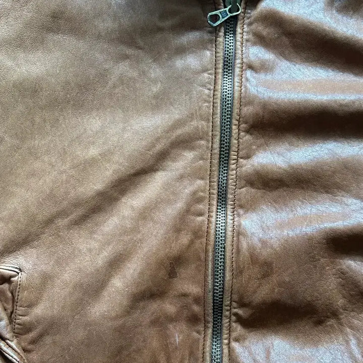 [BUNJANG] Old Navy Leather Baracuta Jacket / 올드 갭 레더 바라쿠타 자켓
