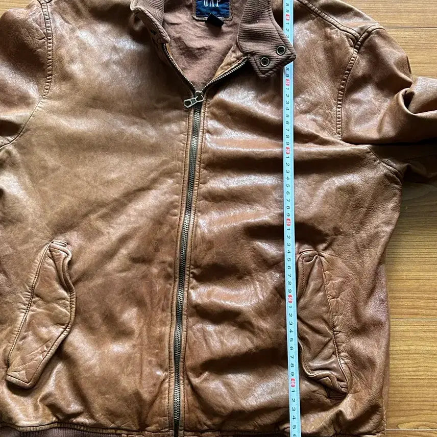 [BUNJANG] Old Navy Leather Baracuta Jacket / 올드 갭 레더 바라쿠타 자켓