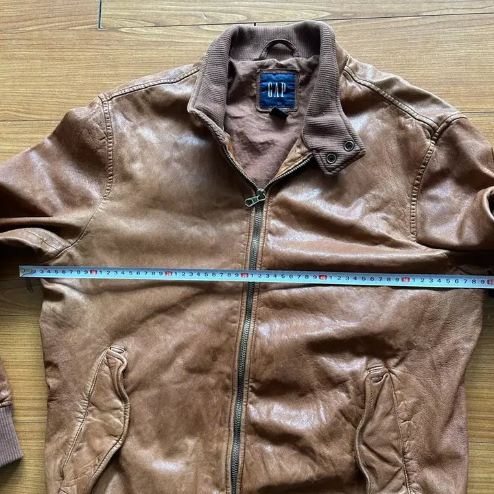 [BUNJANG] Old Navy Leather Baracuta Jacket / 올드 갭 레더 바라쿠타 자켓