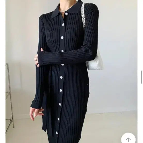 [BUNJANG] Long Ribbed Knit Dress / (상태 A) 골지 롱 원피스