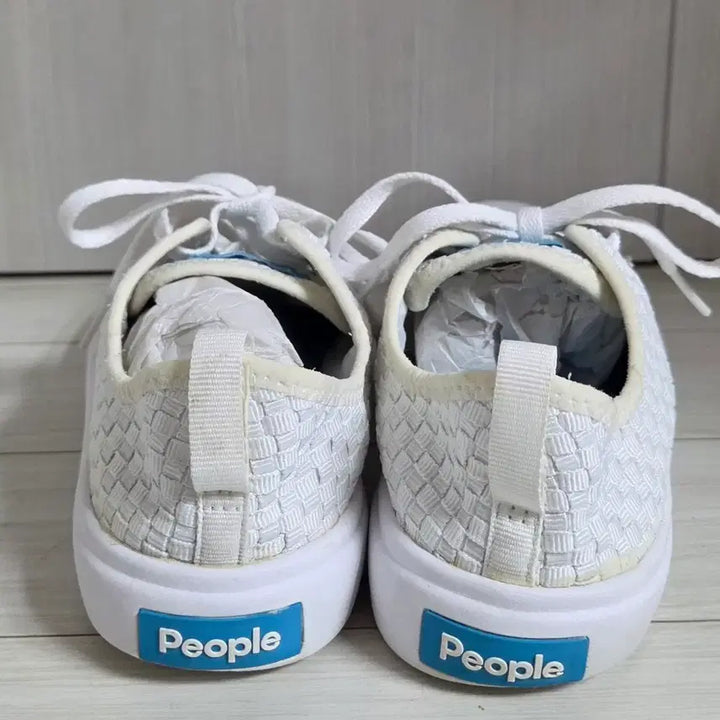 [BUNJANG] People White Woven Sneakers 270 / 피플 화이트 우븐 스니커즈270