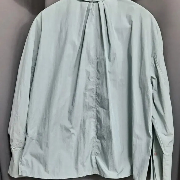 [BUNJANG] Club Monaco Mint Crinkled Blouse / 클럽모나코 민트 바스락 블라우스