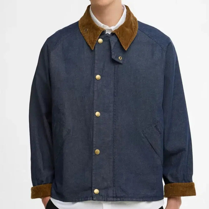 [BUNJANG] Barbour Transport Denim Jacket / 바버 트랜스포트 남여공용 데님 캐주얼 자켓 34사이즈(90사이즈)