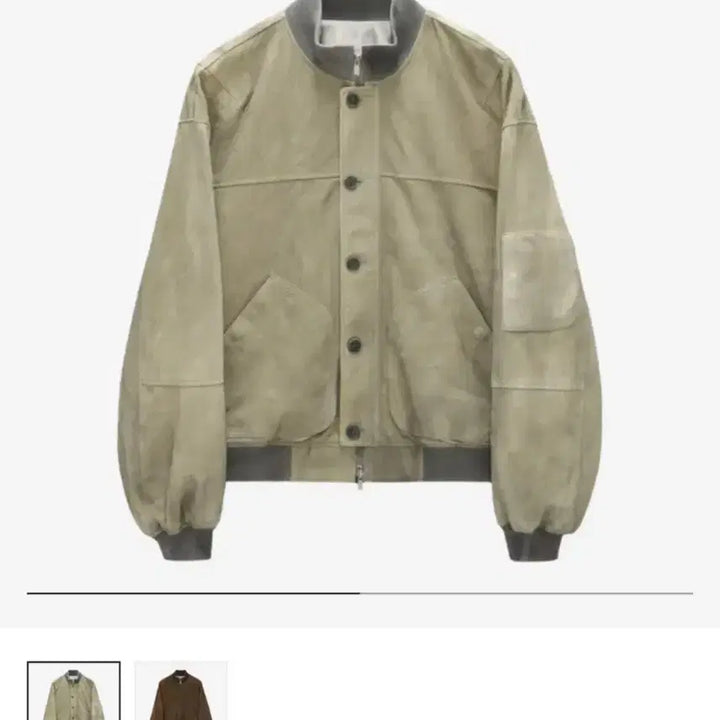 [BUNJANG] Polytelu Suede Tanker Ivory Jacket / [2]폴리테루 스웨이드 탱커 아이보리