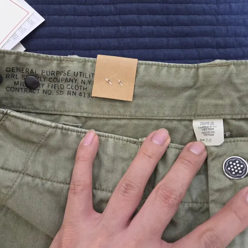 [BUNJANG] RRL Herringbone Fatigue Pants / (새상품)RRL 헤링본 퍼티그 팬츠 32/32