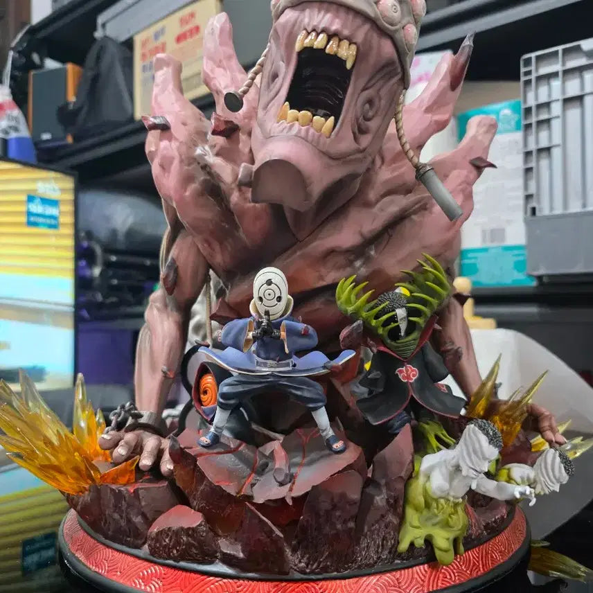 [BUNJANG] Ligsa Naruto Obito &amp; Gedō Mazō Resin Figure / 리그사 나루토 외도마상&amp;오비토 레진 피규어