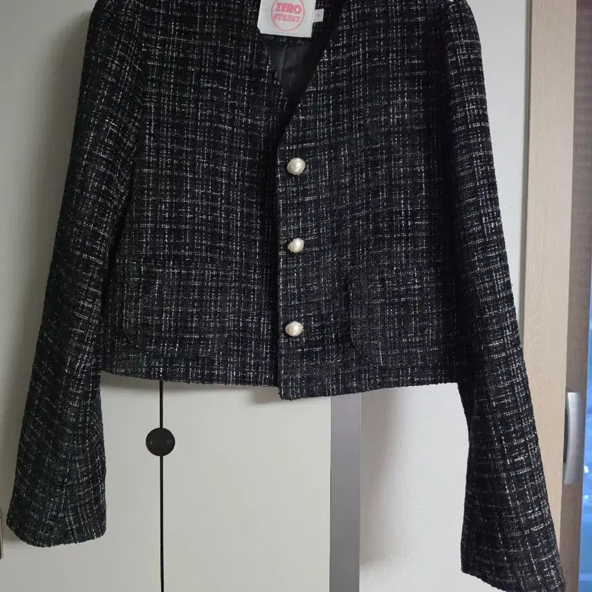 [BUNJANG] Zero Street Black Tweed Set / 제로스트릿 블랙 트위드 셋업
