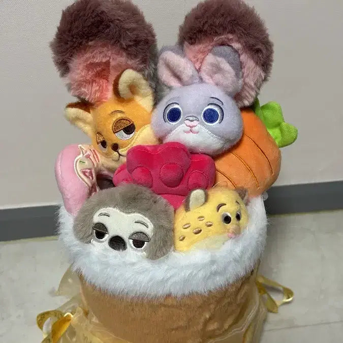 [BUNJANG] Zootopia Bouquet Doll / 택포)새상품 주토피아 꽃다발 인형