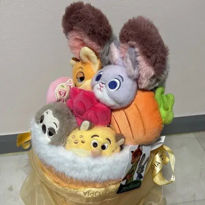 [BUNJANG] Zootopia Bouquet Doll / 택포)새상품 주토피아 꽃다발 인형
