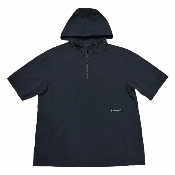 [BUNJANG] Snow Peak Woven Nylon Anorak Short Sleeve Set-up Shorts Black M / 스노우피크 우븐 나일론 아노락 반팔 반바지 셋업 세트 블랙 M