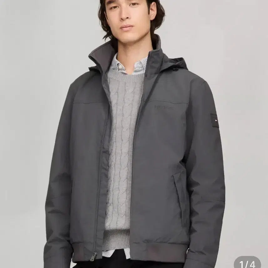 [BUNJANG] Tommy Hilfiger Regatta Windbreaker Hooded Zip-Up Jacket / 타미힐피거 레가타 바람막이 후드 집업 자켓