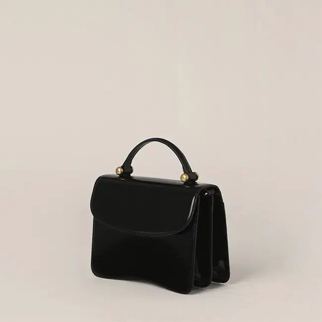 [BUNJANG] 애테 ette COSME SQUARE BAG PATENT BLACK 가방 / 애테 ette COSME SQUARE BAG PATENT BLACK 가방