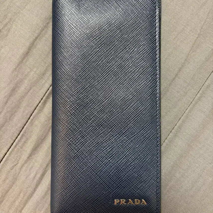 [BUNJANG] Prada Saffiano Long Wallet Navy / 프라다 사피아노 장지갑 네이비