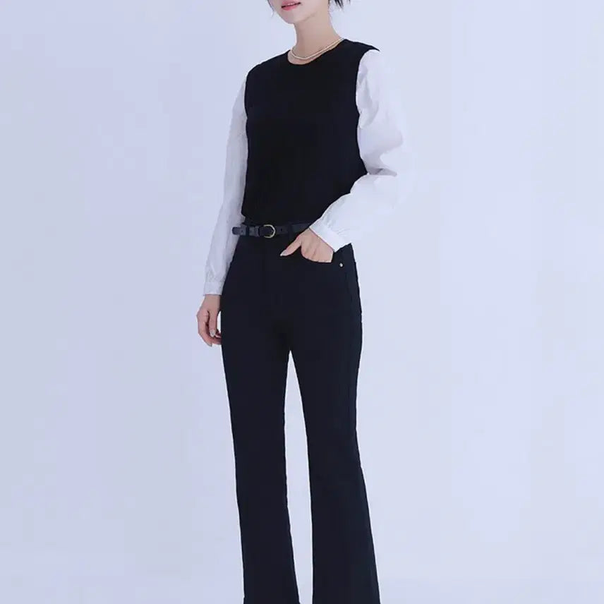 [SOLD OUT] 로엠 우븐매칭 조끼 풀오버