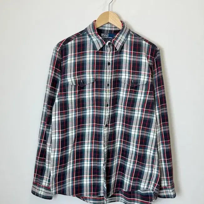 [BUNJANG] Polo Ralph Lauren Classic Fit Plaid Twill Work Shirt / 폴로 클래식핏 플래드 트윌 워크 셔츠 (QR)