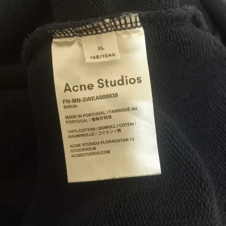 [BUNJANG] Acne Studios Njoro Oversized Sweatshirt / 아크네스튜디오 누올자 오버 스웻맨투맨 105~110