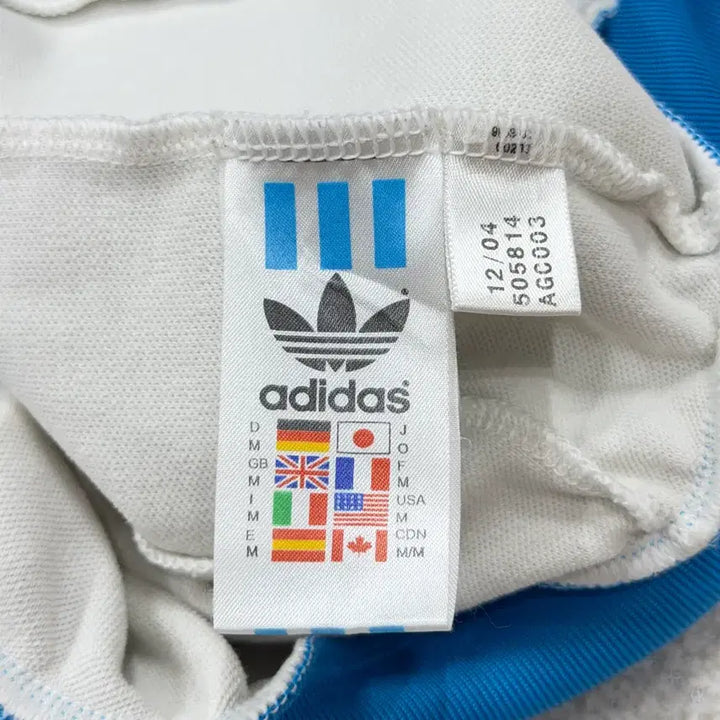[BUNJANG] Adidas Kim Chaewon Ivan Randy Track Top Jersey Jacket / 아디다스 빈티지 김채원깔 아이반 랜디 트랙탑 져지 자켓 화이트 블루 M