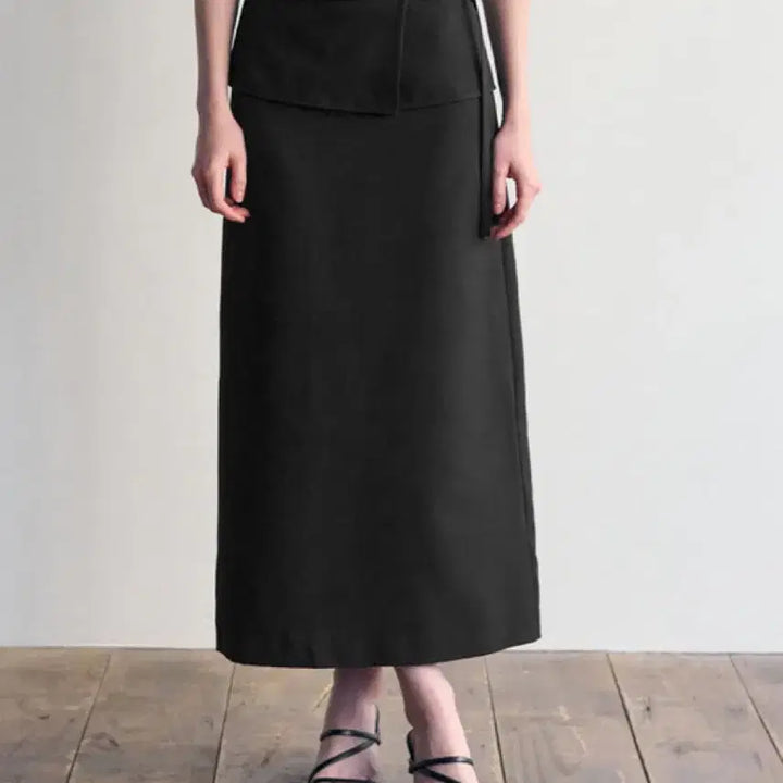 [BUNJANG] BASIKA Layered H-Line Skirt / [새제품] BASIKA 바시카 랩 레이어드 H 라인 스커트