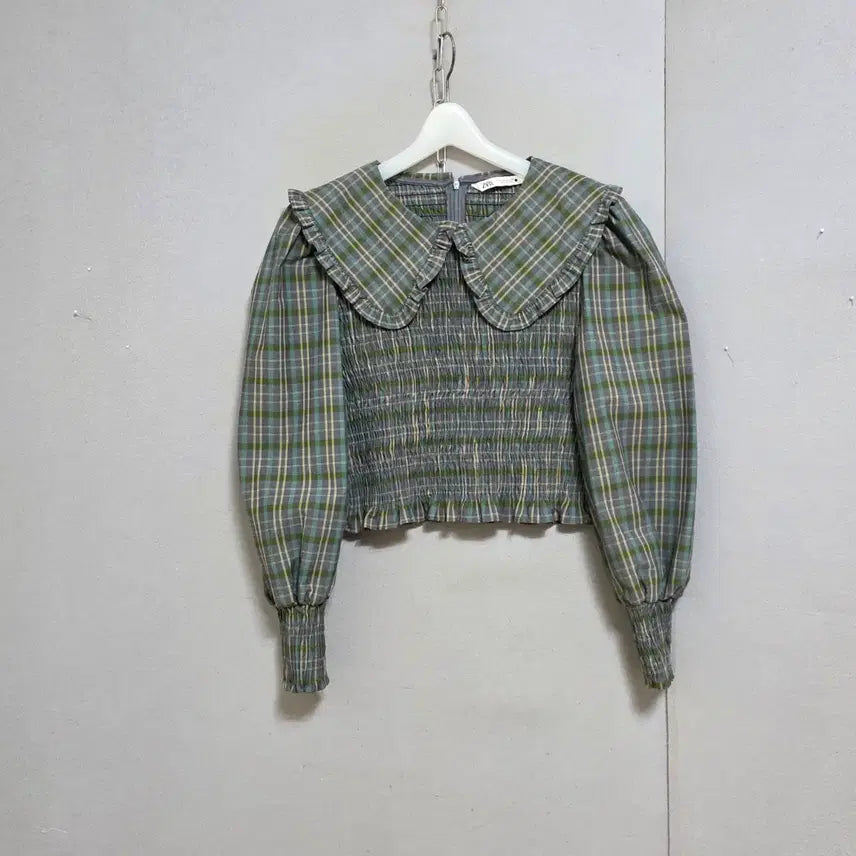 [BUNJANG] ZARA Smocking Band Blouse - M / 자라 스모깅밴드처리 블라우스 M  n4061