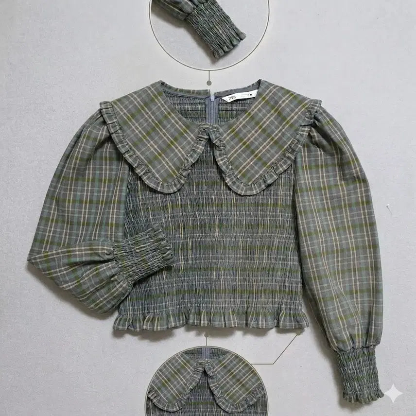[BUNJANG] ZARA Smocking Band Blouse - M / 자라 스모깅밴드처리 블라우스 M  n4061