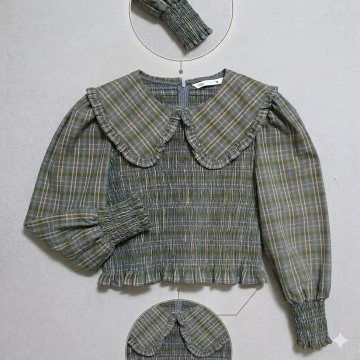 [BUNJANG] ZARA Smocking Band Blouse - M / 자라 스모깅밴드처리 블라우스 M  n4061