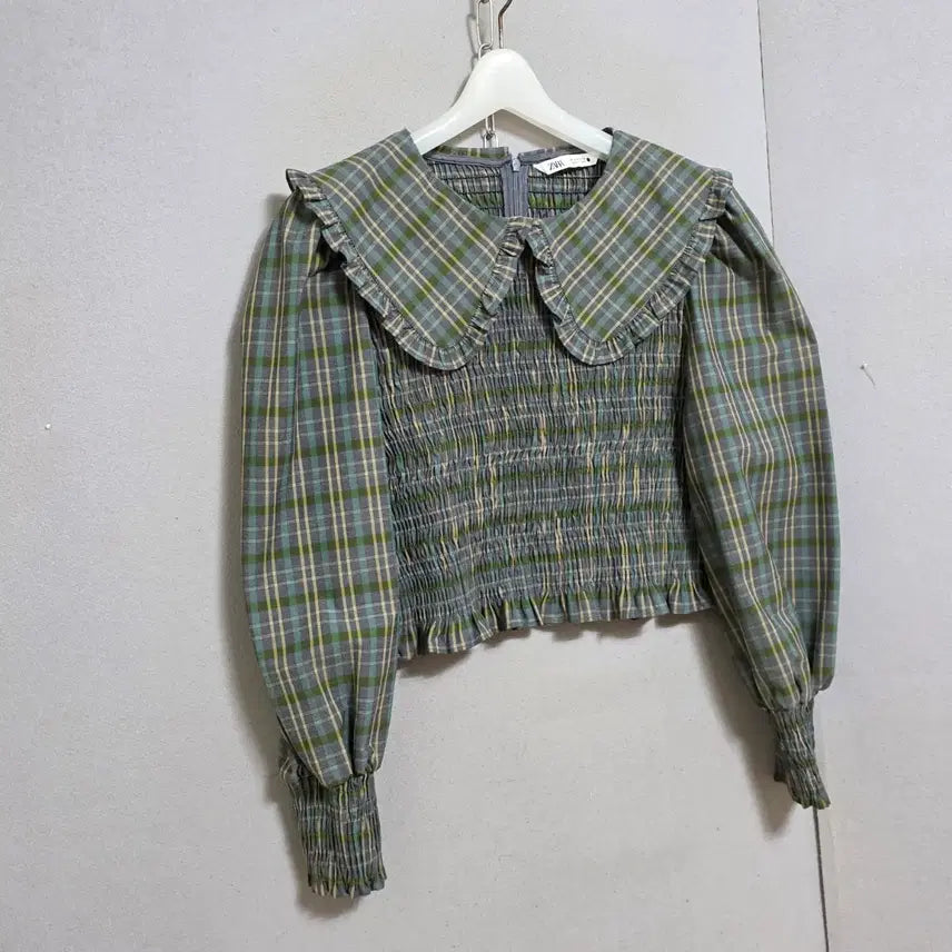 [BUNJANG] ZARA Smocking Band Blouse - M / 자라 스모깅밴드처리 블라우스 M  n4061