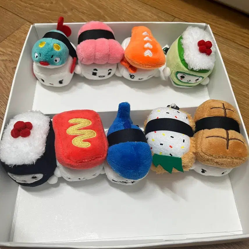 [BUNJANG] Choba Sushi Doll Keychain Bundle Set / 쵸바 초밥인형 키링 9개 세트 37,500원