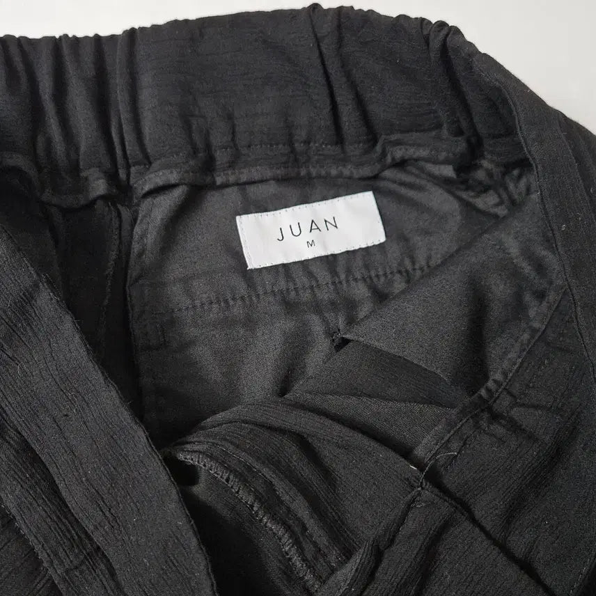 [BUNJANG] Juang Homme Click Silk Slacks Pants Black M / 주앙옴므 클리크 실크 슬랙스 팬츠 블랙 M