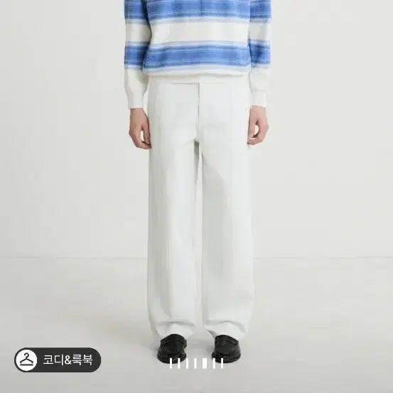 [BUNJANG] TIME HOMME Striped Knit Top / 타임옴므 스트라이프 니트탑