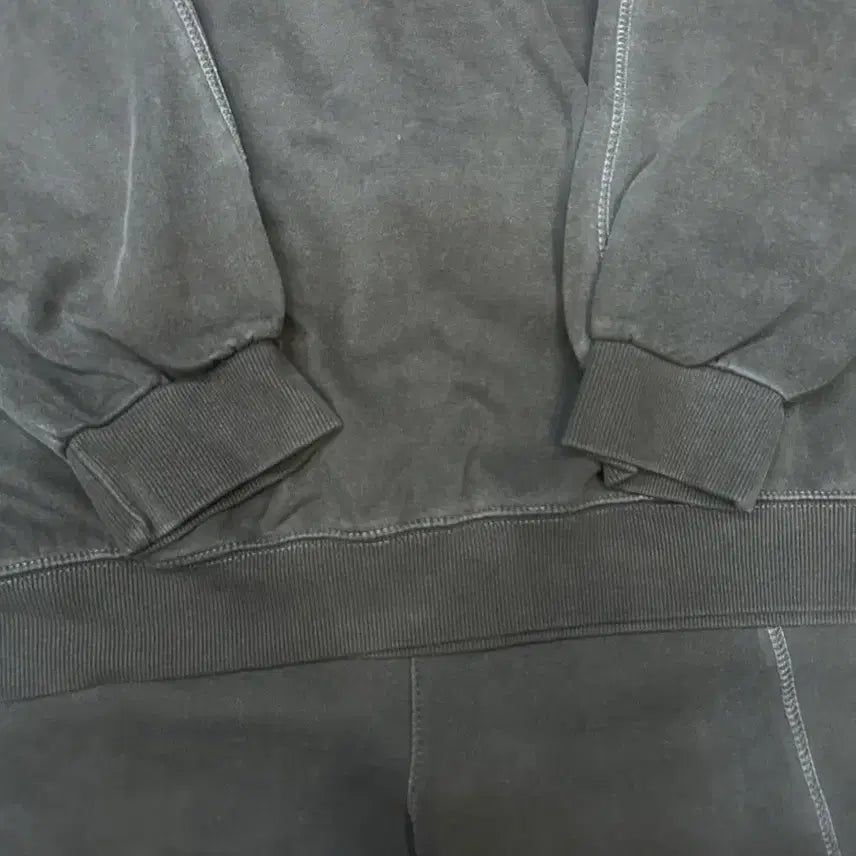 [BUNJANG] Pigment Washed Half-Zip Up Jogger Set XL / 피그먼트 워싱 하프집업 조거 세트 3-4 XL (새제품)