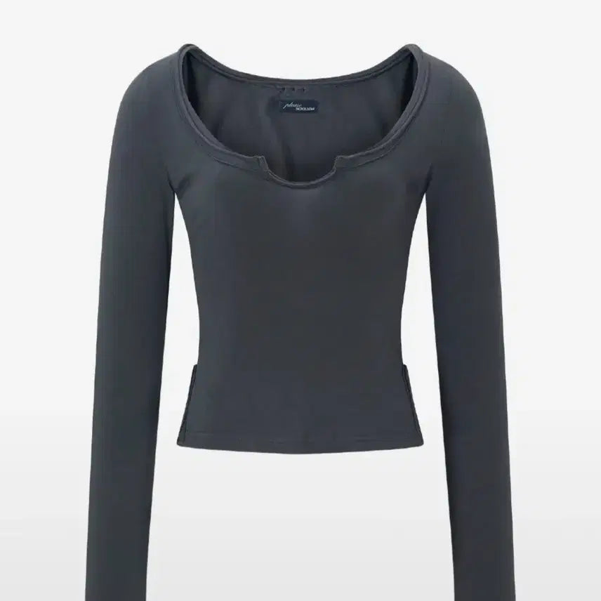 [SOLD OUT] 플리즈노팔로우 Tia Long Sleeve Top 차콜