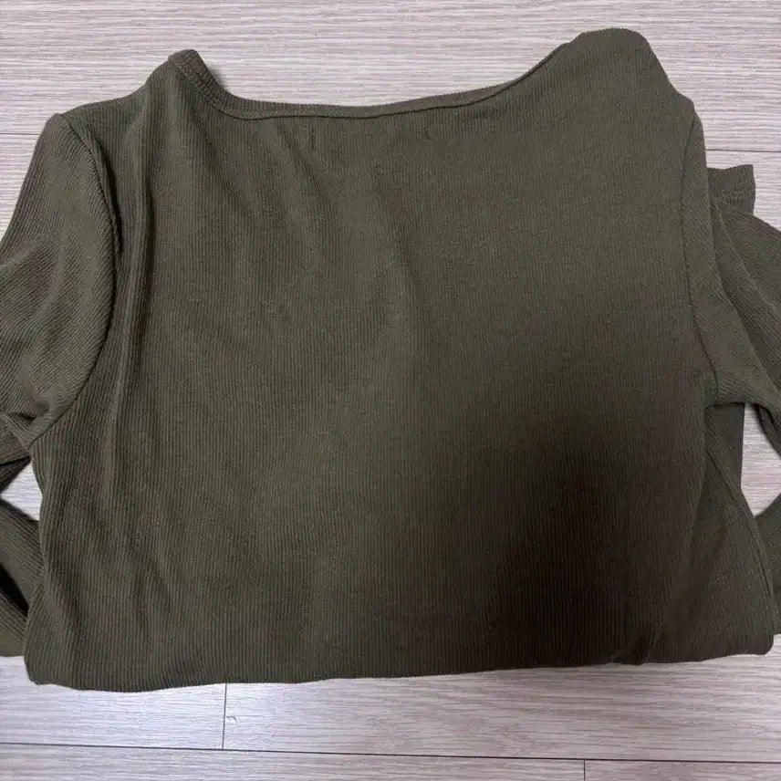 [BUNJANG] Koiseio 038 Button Long Sleeve Shirt / [S] 코이세이오 038 버튼 롱슬리브 카키