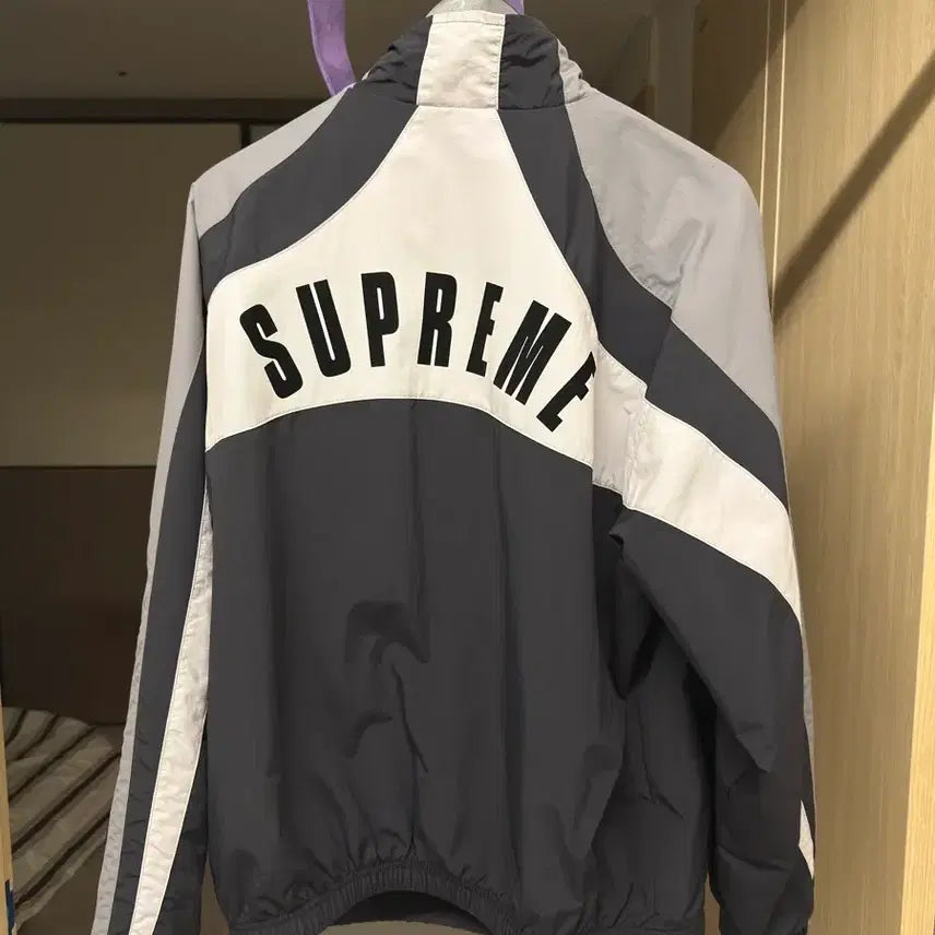 [BUNJANG] Supreme Umbro Track Jacket - Black/White/Gray / 슈프림 엄브로 트랙자켓 m