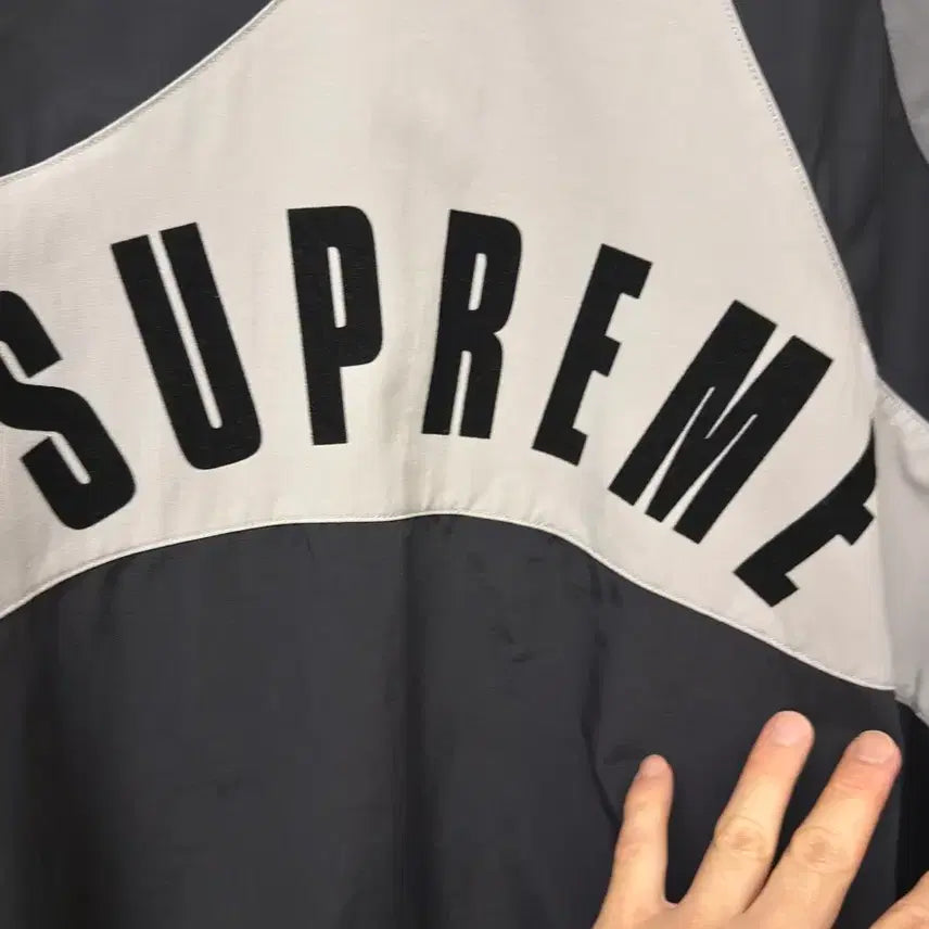 [BUNJANG] Supreme Umbro Track Jacket - Black/White/Gray / 슈프림 엄브로 트랙자켓 m