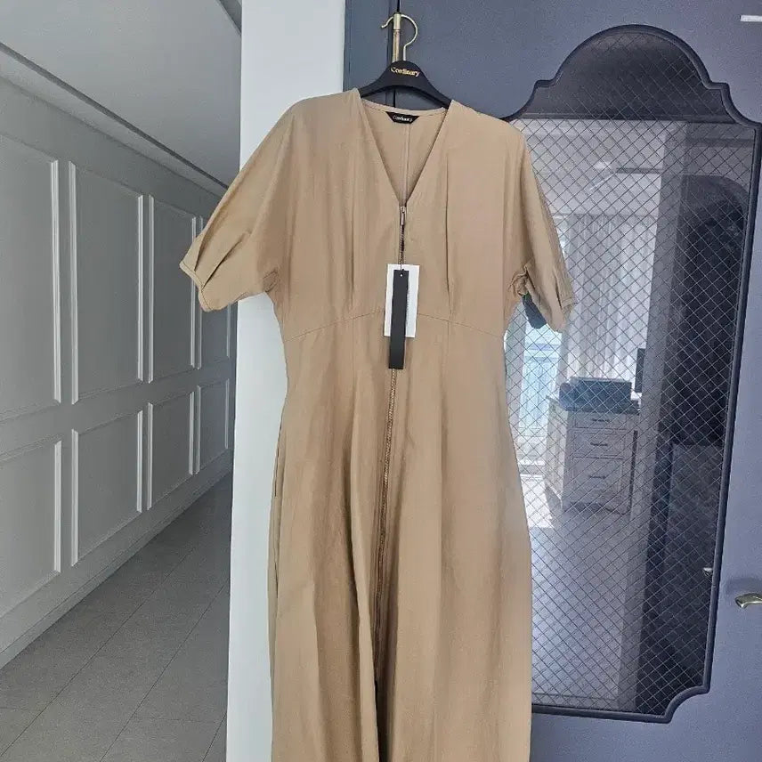 [BUNJANG] Codinary Beige Long Dress / 코디너리 원피스 새상품(시스템 산드로 마쥬 럭키슈에뜨)