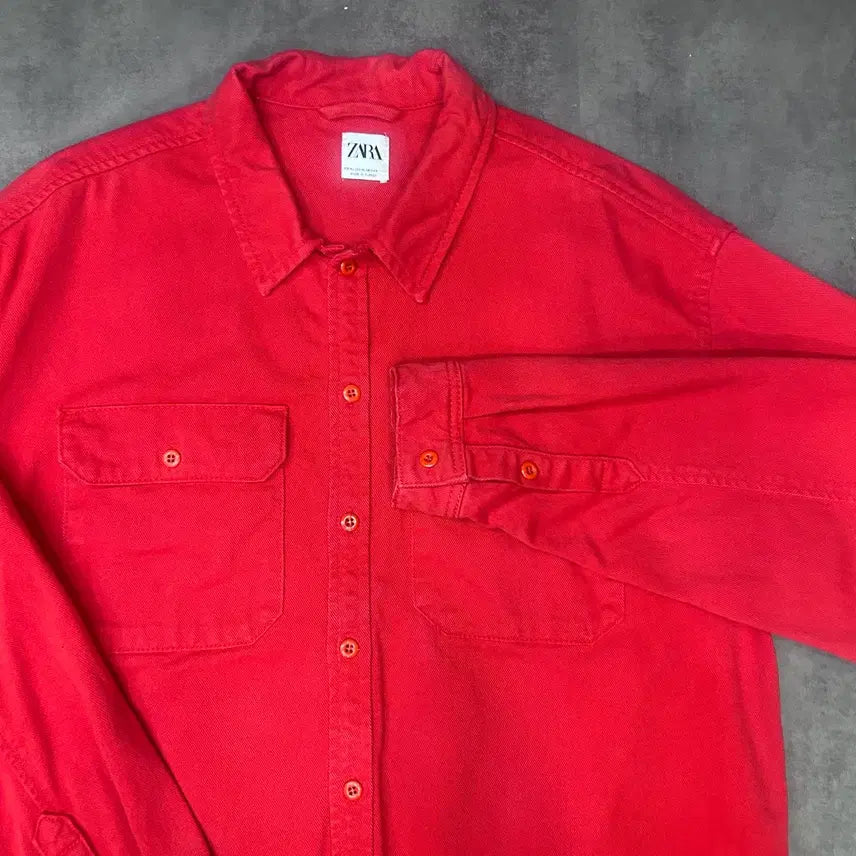 [BUNJANG] ZARA Vintage Washed Work Shirt Jacket / ZARA 빈티지 워싱 워크셔츠 자켓 (빈티지)