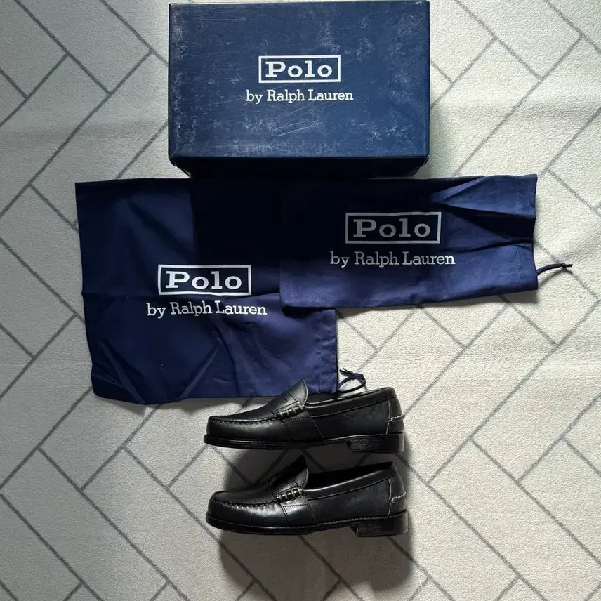 [BUNJANG] Polo Ralph Lauren Rancourt Penny Loafers / (새제품/8.5D) 폴로 USA메이드 Rancourt 페니로퍼 블랙