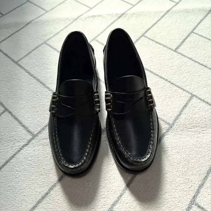 [BUNJANG] Polo Ralph Lauren Rancourt Penny Loafers / (새제품/8.5D) 폴로 USA메이드 Rancourt 페니로퍼 블랙