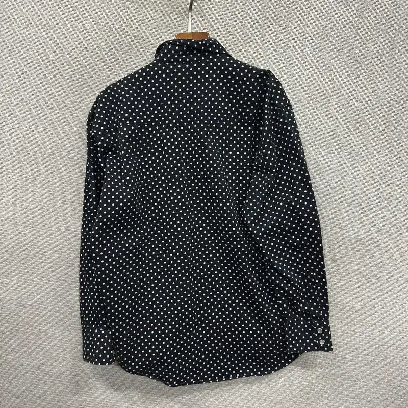 [BUNJANG] SUNLUCAS Vintage Polka Dot Long Sleeve Shirt / SUNLUCAS 재팬 빈티지 도트 땡땡이 긴팔 셔츠 105 A09632