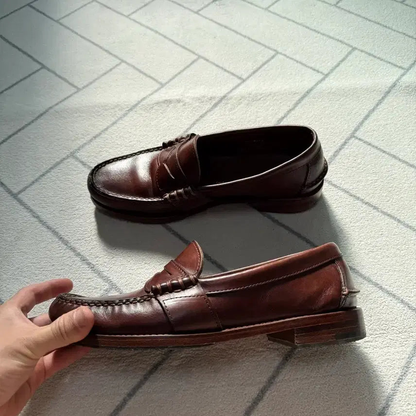 [BUNJANG] Polo Ralph Lauren Rancourt Penny Loafers / (A+급/8.5D) 폴로 USA메이드 Rancourt 페니로퍼 브라운