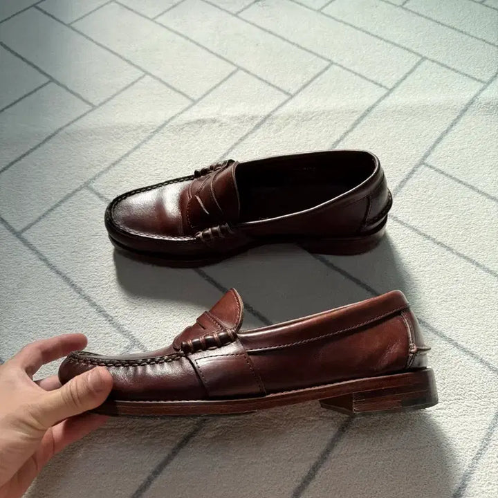 [BUNJANG] Polo Ralph Lauren Rancourt Penny Loafers / (A+급/8.5D) 폴로 USA메이드 Rancourt 페니로퍼 브라운