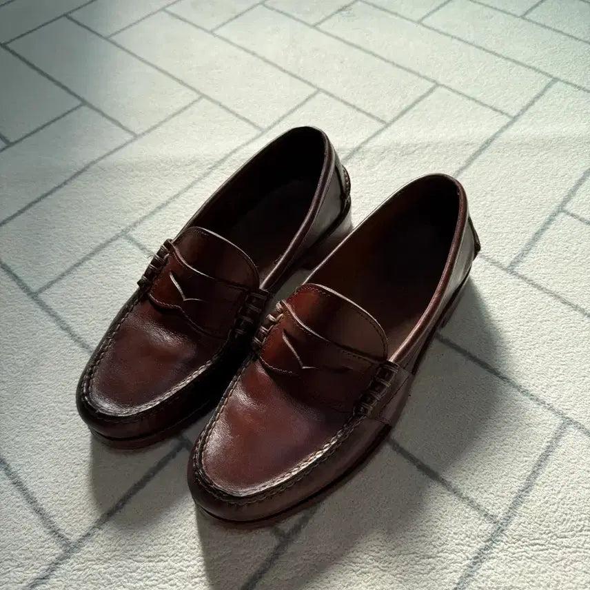[BUNJANG] Polo Ralph Lauren Rancourt Penny Loafers / (A+급/8.5D) 폴로 USA메이드 Rancourt 페니로퍼 브라운