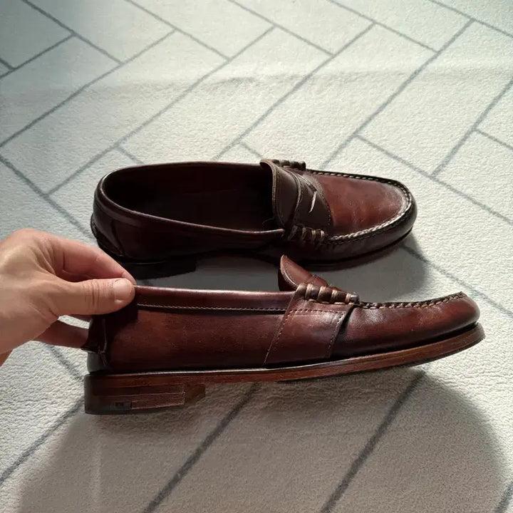 [BUNJANG] Polo Ralph Lauren Rancourt Penny Loafers / (A+급/8.5D) 폴로 USA메이드 Rancourt 페니로퍼 브라운