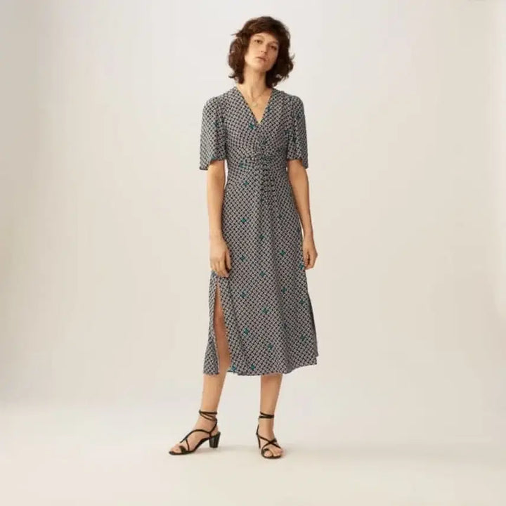 [BUNJANG] MAJE Shirring Long Dress / MAJE 마쥬 셔링 롱 원피스 1